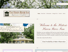 Tablet Screenshot of havenriverinn.com